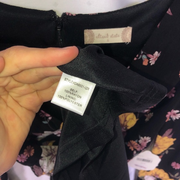 Altar’d State Black Floral Dress - Picture 4 of 8